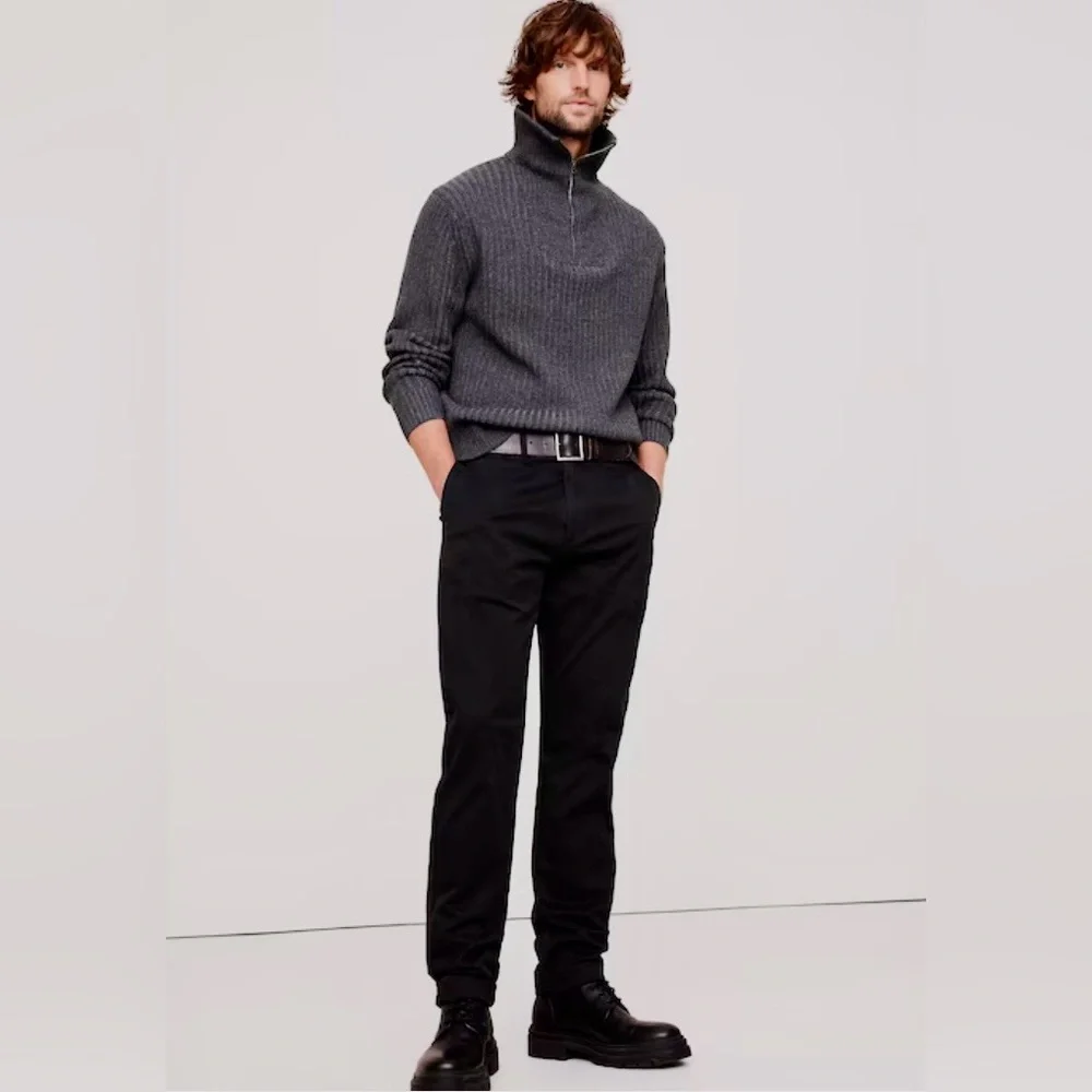 🕶️BANANA REPUBLIC🕶️40X32 CLASSIC BLACK 5 POCKET CHINOS🕶️NWT!!!